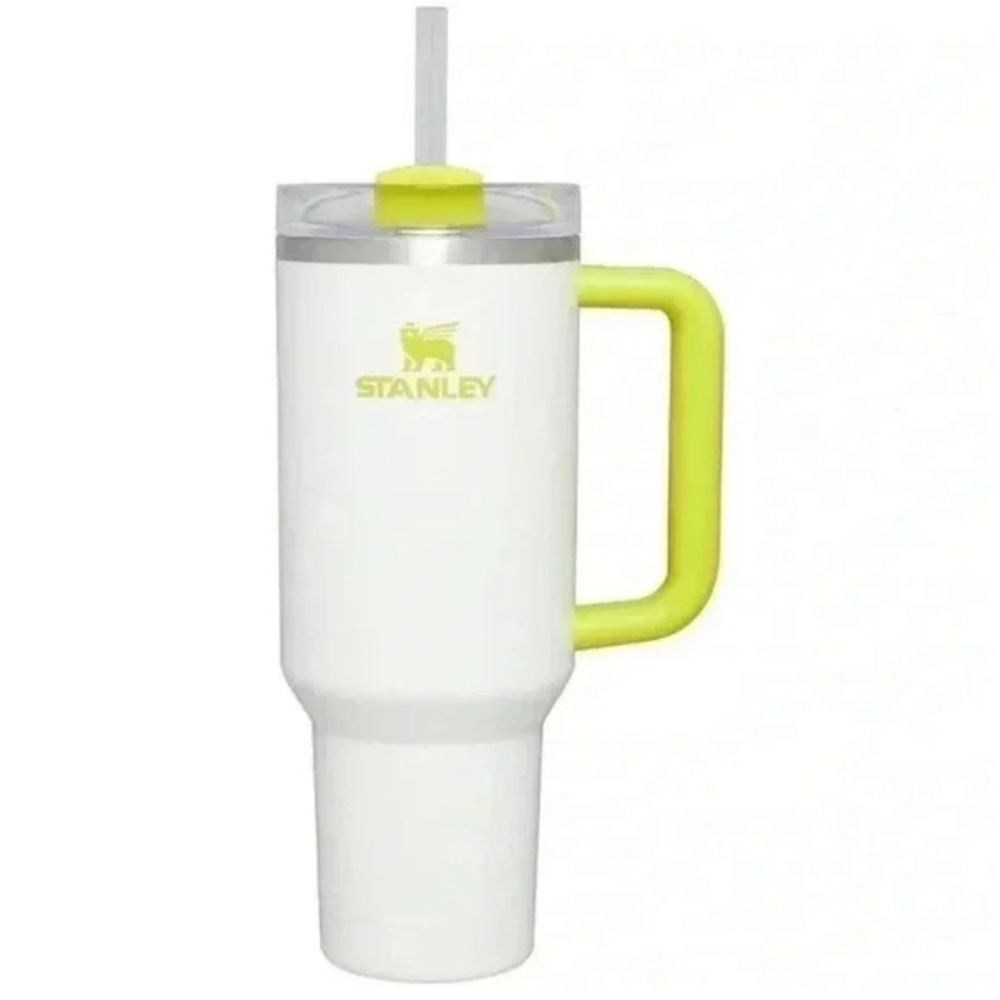 Stanley 40 oz Frost Electric Yellow Neon Stainless Steel H2.0 Quencher Tumbler